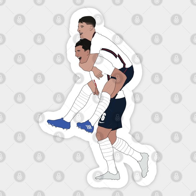 Harry Maguire Declan Rice England Euros Sticker by Hevding